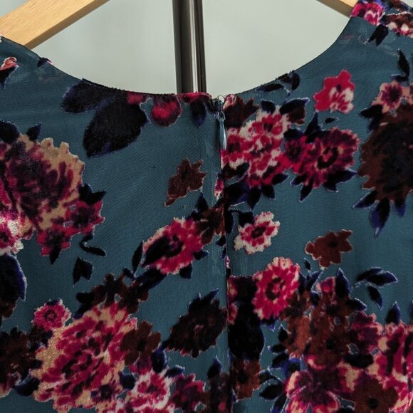 Ronny Kobo Collection Floral Velvet Burnout Bodysuit - Picture 4 of 12